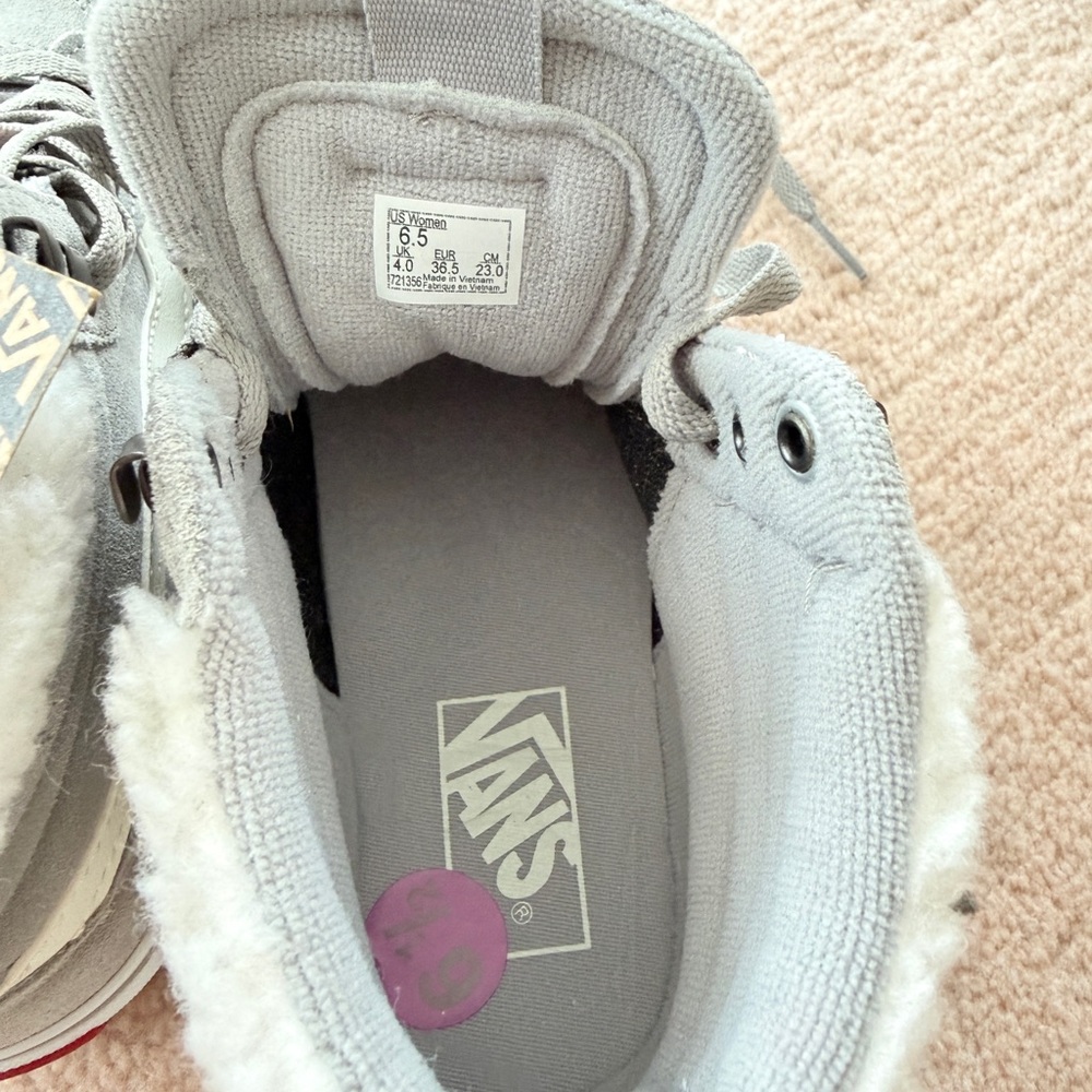 Vans Light Gray High-Top Sneakers - Picture 5 of 7